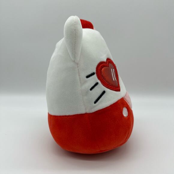 Sanrio Hello Kitty Squishmallow Red Outfit with Heart sunglasses NWT 6.5" - Picture 3 of 5